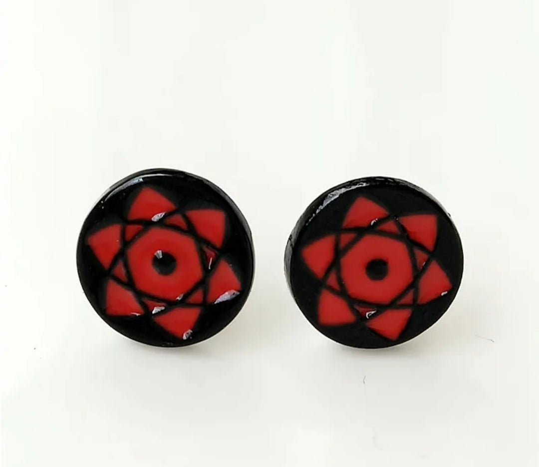 Anime Enamel Earing Studs