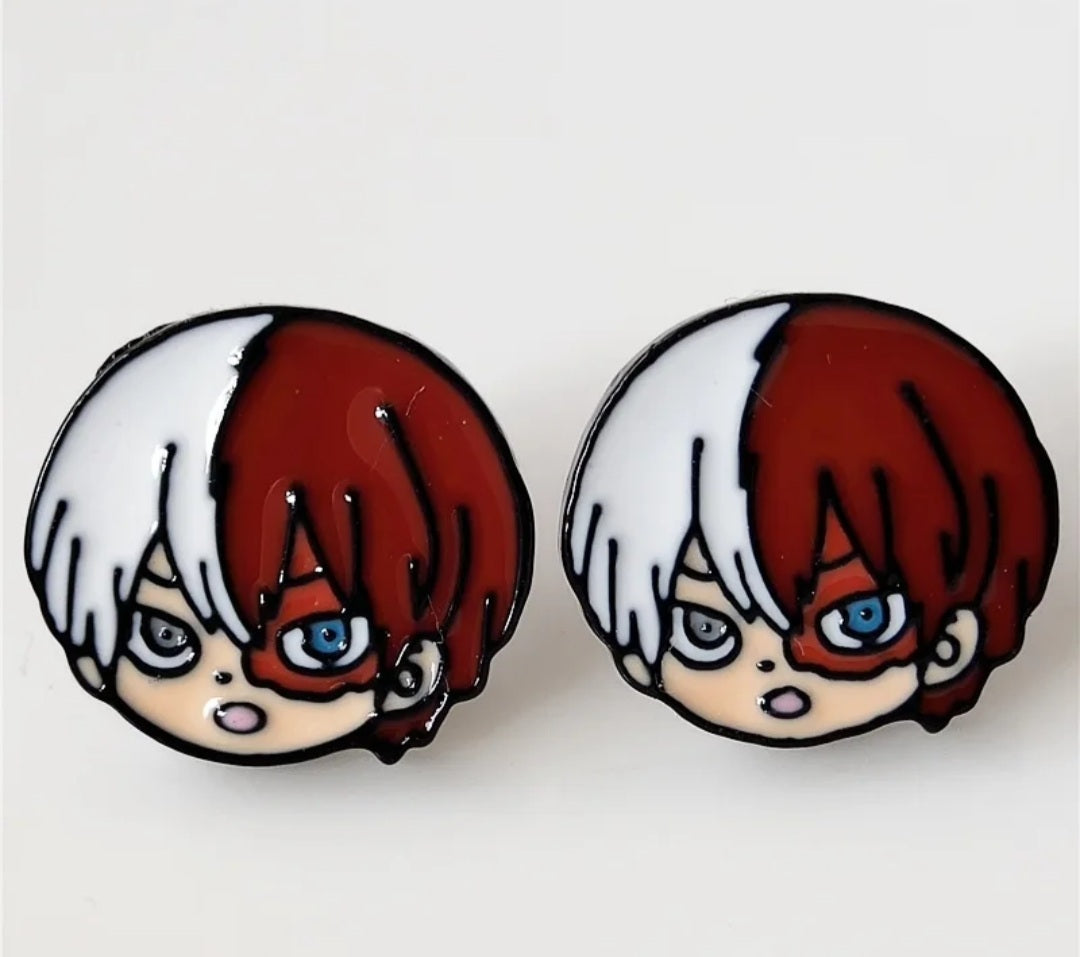 Anime Enamel Earing Studs