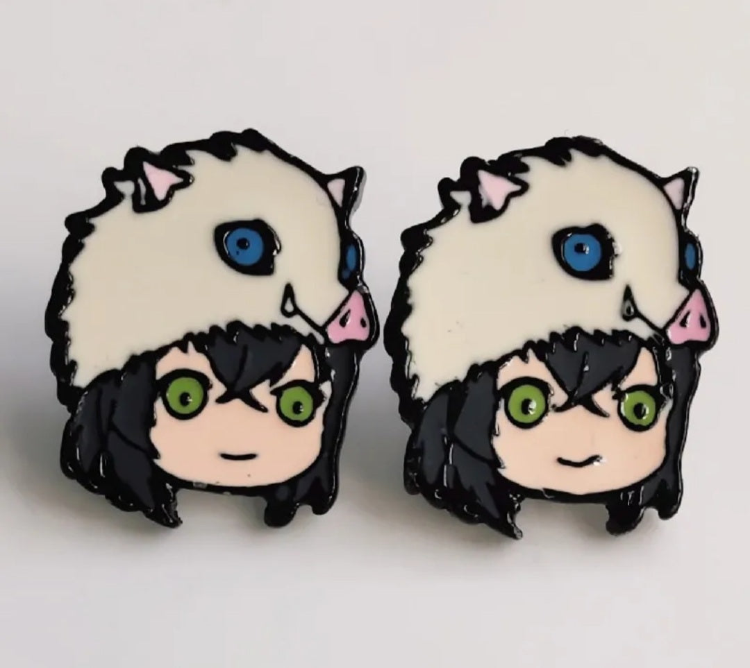 Anime Enamel Earing Studs