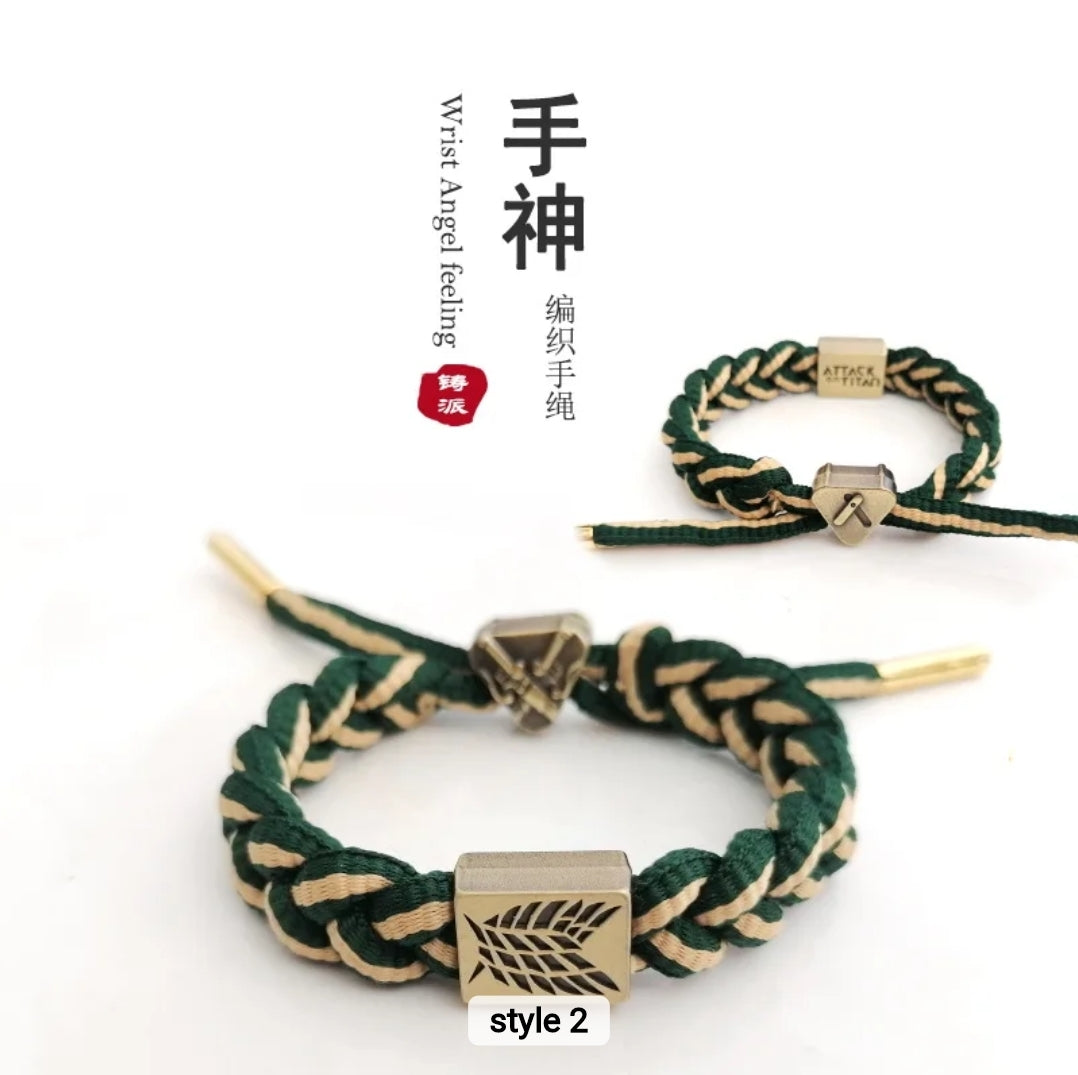 Attack on the Titian Hand-knitted Bracelet