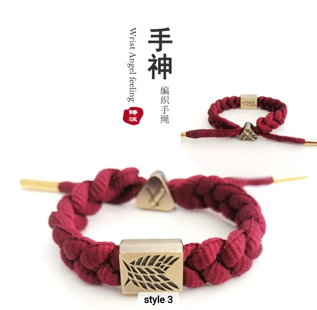 Attack on the Titian Hand-knitted Bracelet