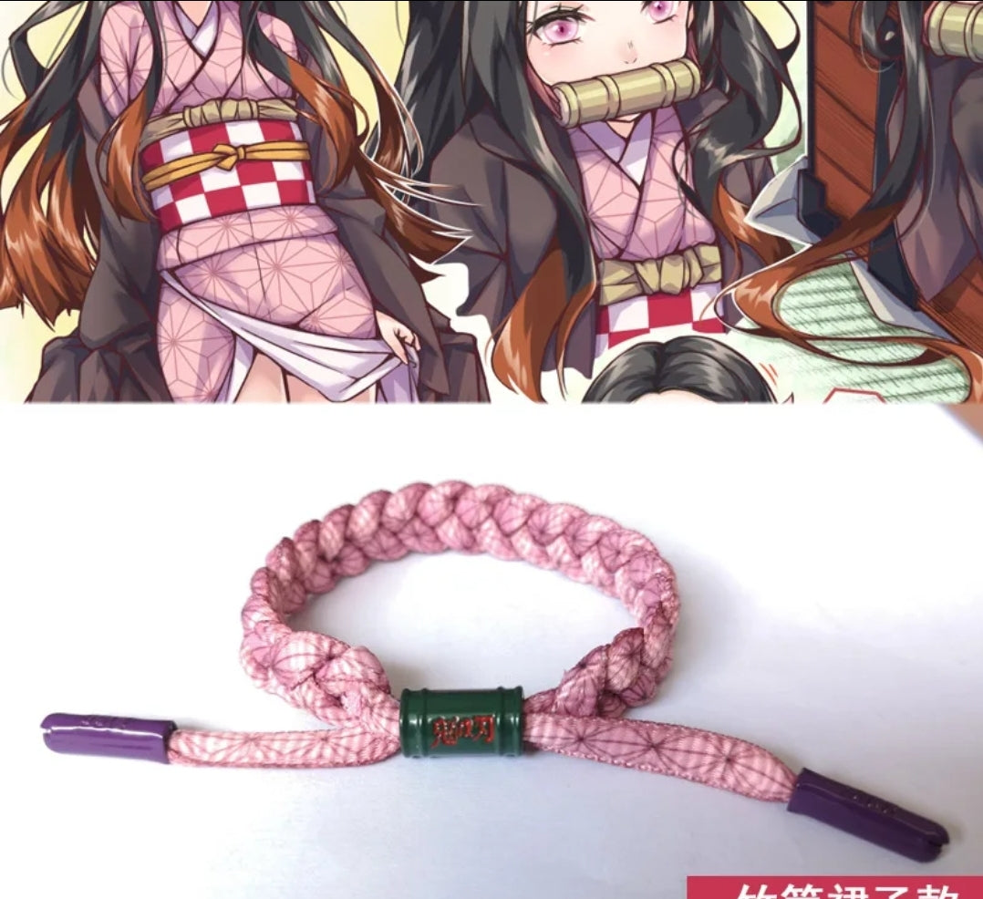 Demon Slayer Hand-knitted Bracelet